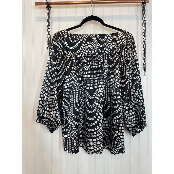 Express and Violet & Claire Black Dotted Blouse & Striped Shirt Bundle Size XL - Picture 3 of 13